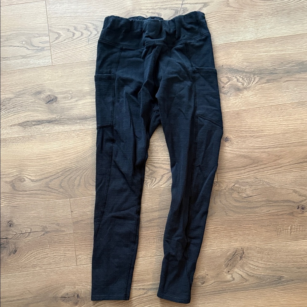 Pact Black Leggings with Side Pockets
